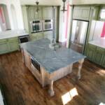 Green Soapstone & Bianco Romano Granite